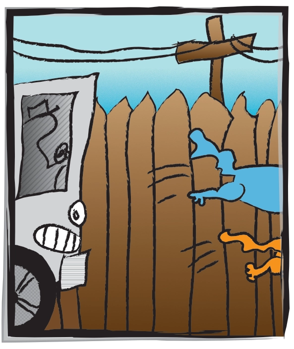Page 13 - A garbage truck in the alley