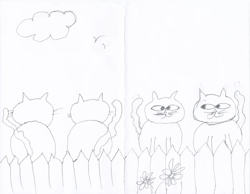 sketch liza and louie cover drawing 01